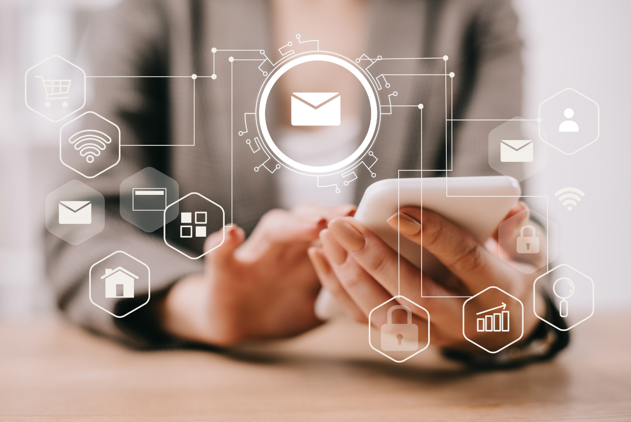 Email response workflow connected to a business contact page